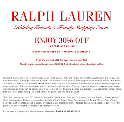 The Friends & Family Event Ends Soon - Ralph Lauren